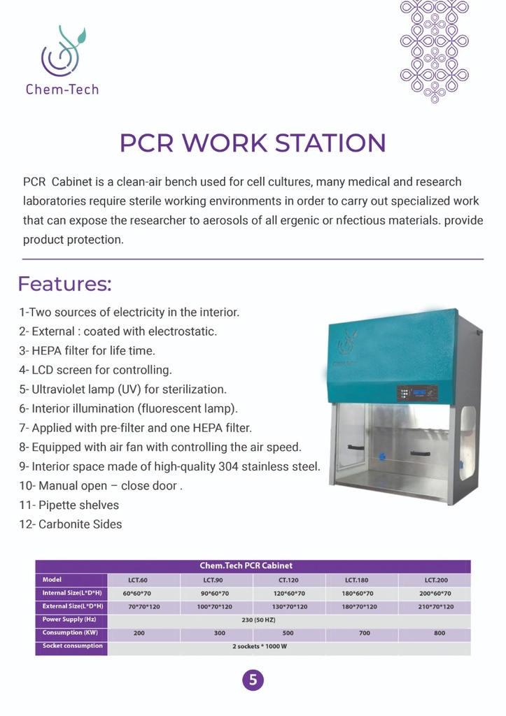PCR Work Station